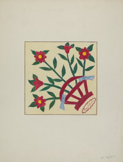 Delt quilt 1 kvadrat, ca. 1940. av William Herbert