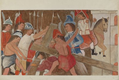 Station of the Cross No. 3: Jesus Falls the First Time, ca. 1936. av William Herbert