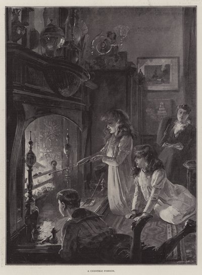 En julebrann av William Heysham Overend