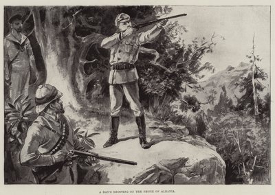 En dags skyting på bredden av Albania av William Heysham Overend