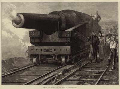 Avfyring av 81-tonns pistol mot Shoeburyness av William Heysham Overend