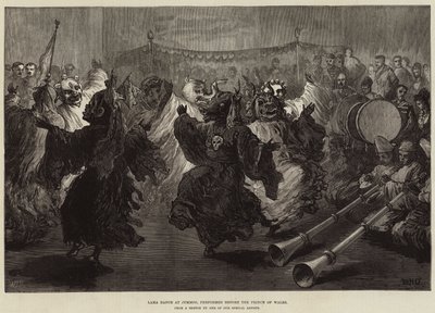Lama Dance på Jummoo, fremført foran Prince of Wales av William Heysham Overend