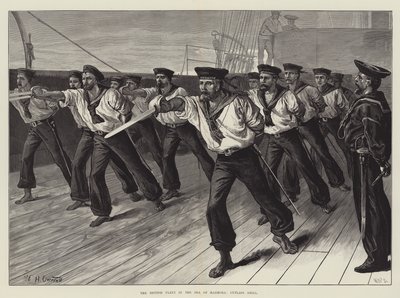 Den britiske flåten i Marmorahavet, Cutlass Drill av William Heysham Overend