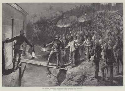 Burmah-ekspedisjonen, kong Theebaws avgang fra Mandalay av William Heysham Overend