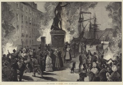 Koleraen ved Toulon, scene på kaien av William Heysham Overend