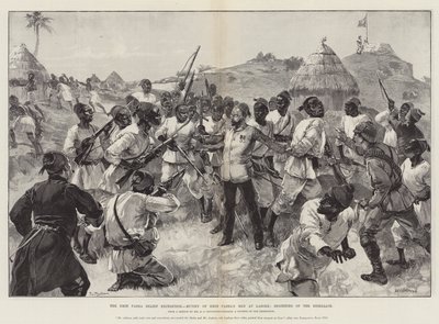 Emin Pasha Relief Expedition, Mytteri av Emin Pashas menn i arbeid, begynnelsen av opprøret av William Heysham Overend
