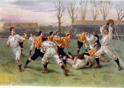 Fotballkampen, 1890 av William Heysham Overend