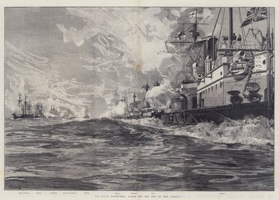 Sjømanøvrene, handling utenfor Isle of Man, 3. august av William Heysham Overend