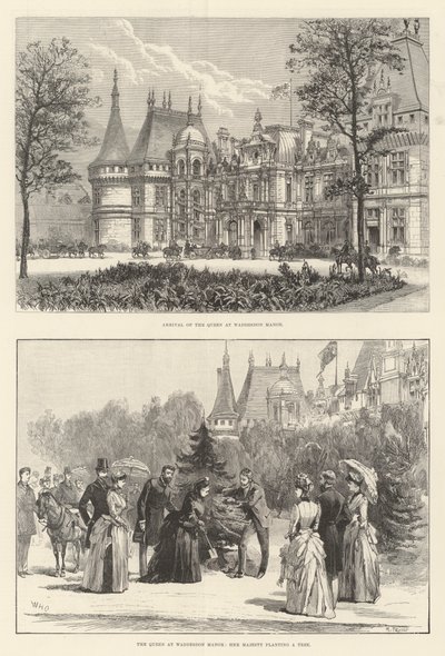 Dronningen på Waddesdon Manor av William Heysham Overend
