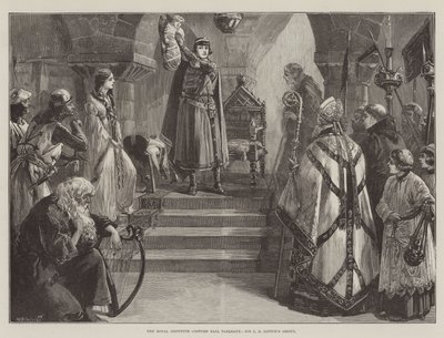 The Royal Institute Costume Ball Tableaux, Sir JD Lintons gruppe av William Heysham Overend