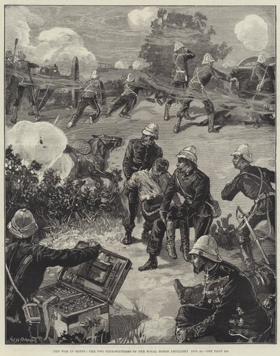Krigen i Egypt, de to ni-pundene til Royal Horse Artillery, 24. august av William Heysham Overend
