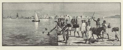 Krigen i Soudan, Massowah, fra den andre øya, som viser Causeway av William Heysham Overend