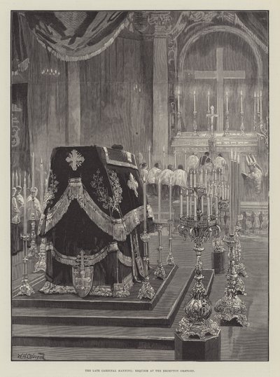 Den avdøde kardinal Manning, Requiem ved Brompton Oratory av William Heysham Overend