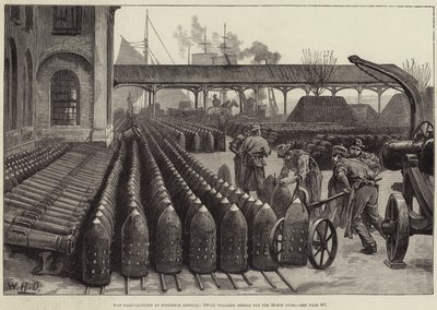 Krigsprodusenter ved Woolwich Arsenal, 700 lb palliserskaller for 38-tonns kanoner av William Heysham Overend