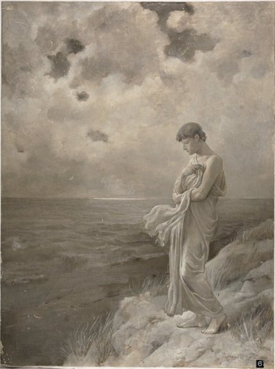 Sonnet: "Når jeg har frykt for at jeg kan slutte å være", 1887 av William Hicok Low