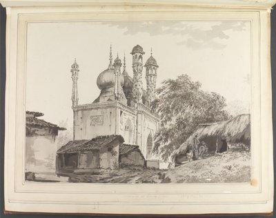 En moské i Gazipoor [Ghazipur] av William Hodges