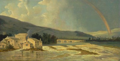 Otley Bridge på River Wharfe av William Hodges