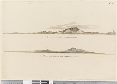 Side 1 (a) Profil av kysten av Isle of Mayo, Kapp Verde-øyene. (b) Profil av kysten av Isle of Mayo Kapp Verde-øyene, sett mot nordvest av William Hodges