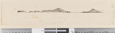 Side 25b/c Profil av uidentifisert øy av William Hodges