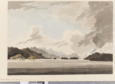 Side 32 Dusky Bay, New Zealand av William Hodges