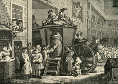 A Country Inn Yard, 1747, 1925. av William Hogarth