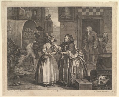 A Harlots Progress, plate 1, april 1732. av William Hogarth