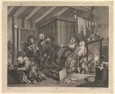 A Harlots Progress, plate 5, april 1732. av William Hogarth