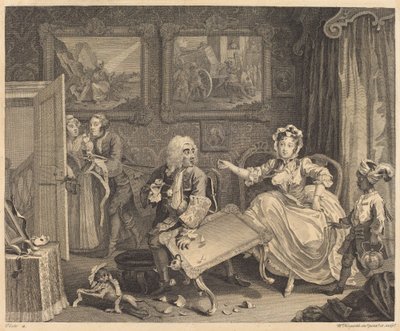 En skjøges fremgang: pl.2 av William Hogarth