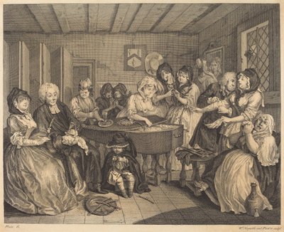 En skjøges fremgang: pl.6 av William Hogarth