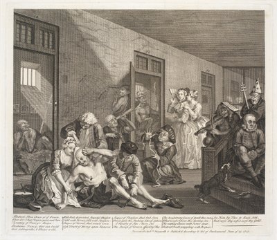 En Rakes fremgang av William Hogarth