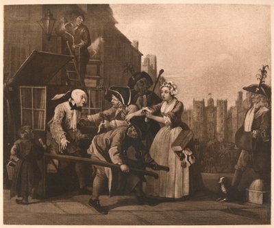 A Rakes Progress - 4: The Arrest, 1733. av William Hogarth
