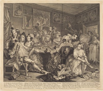 En levemanns karriere: blad 3 av William Hogarth