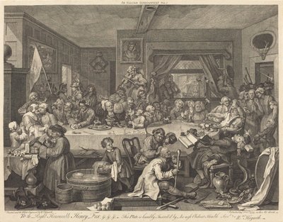 En valgunderholdning av William Hogarth