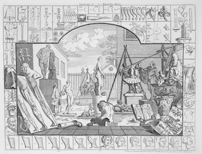 Analyse av skjønnhet, plate 1, 1753 av William Hogarth