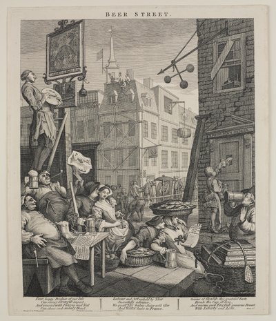 Beer Street av William Hogarth