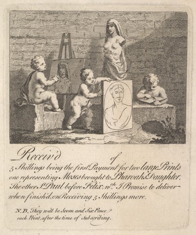 Gutter som titter på naturen, 1751. av William Hogarth