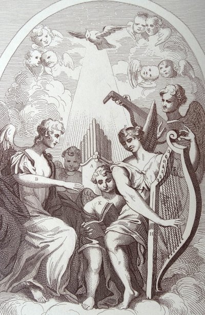 Burlesk på Kents altertavle på St Clement Danes av William Hogarth