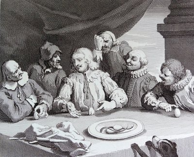 Columbus bryter egget av William Hogarth