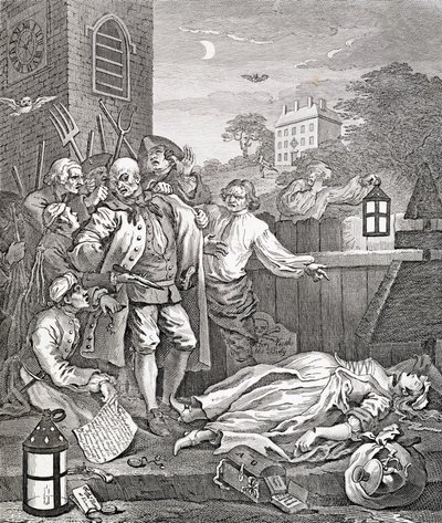 Grusomhet i perfeksjon, fra quot;De fire stadiene av grusomhetquot; av William Hogarth