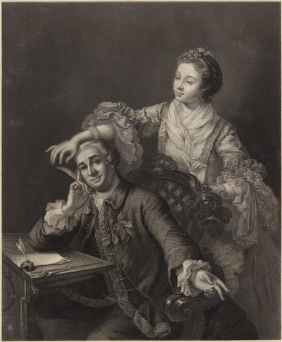 David Garrick og hans kone av William Hogarth