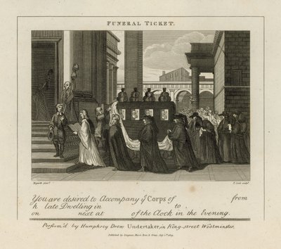 Begravelsesbillett av William Hogarth