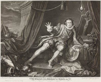 Garrick in the Character of Richard III / Garrick in der Rolle Richards III.. 1746 av William Hogarth