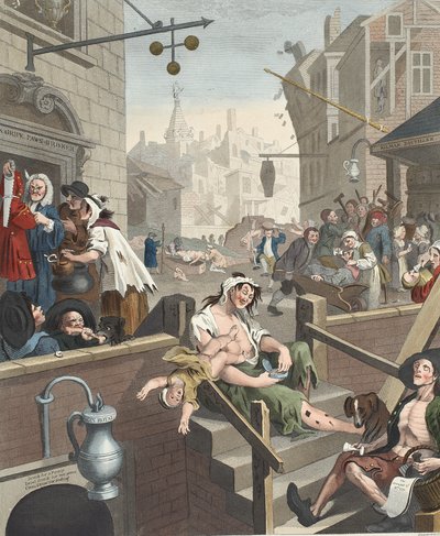 Gin Lane, illustrasjon fra 