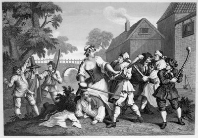 Hudibras The Knight underkaster seg Trulla av William Hogarth
