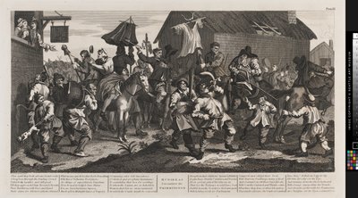 Hudibras og Skimmington av William Hogarth