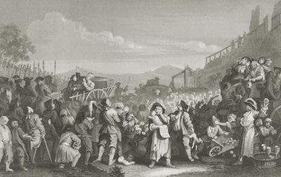 Inaktiv på veien til henrettelse av William Hogarth