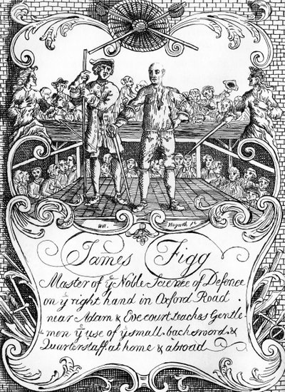 James Figg - reklame av William Hogarth, ca. 1729/30 av William Hogarth