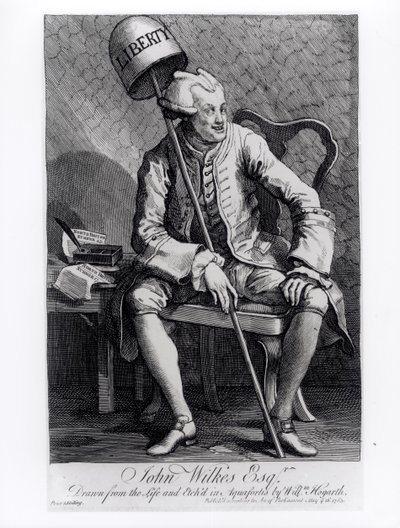 John Wilkes (1727-97) 1763 av William Hogarth