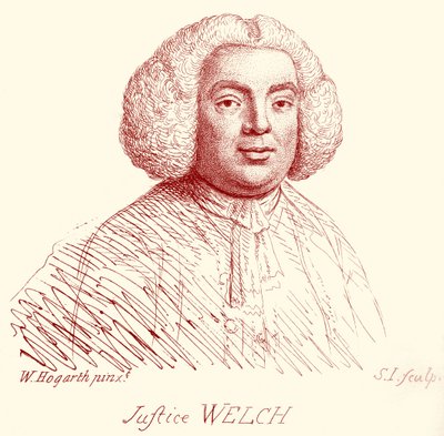 Justice Welch - portrett av William Hogarth av William Hogarth