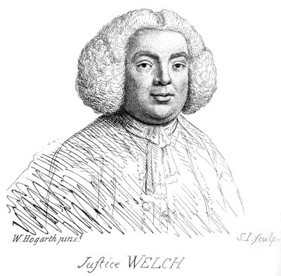 Justice Welch - portrett av William Hogarth av William Hogarth